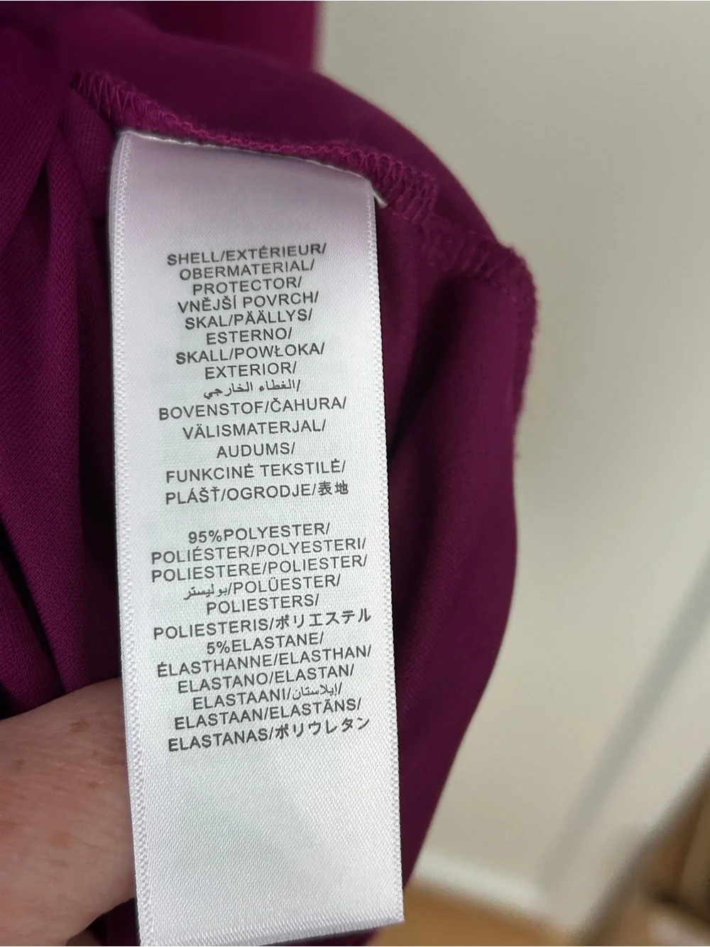 Adrianna Papell Magneta Purple Tie Waist Dress 3/4 Sleeve Sheath Size 8 Event